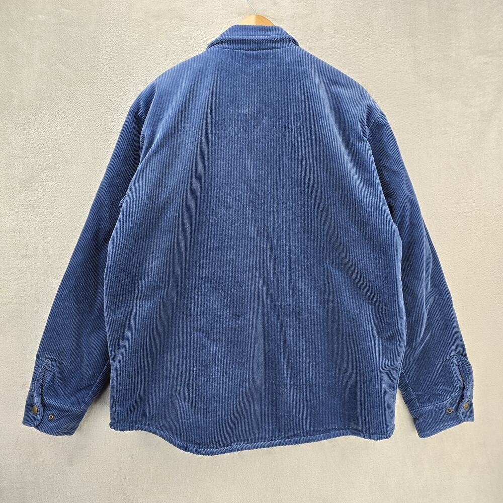 Brixton Durham Sherpa‎ Lined Jacket Mens Joe Blue Corduroy Relaxed Fit - Picture 11 of 13